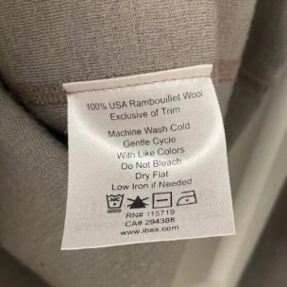 Ibex Quarter Zip 100% Wool Long Sleeve Sweater Mens Size Medium Casual Outdoor - Picture 3 of 5